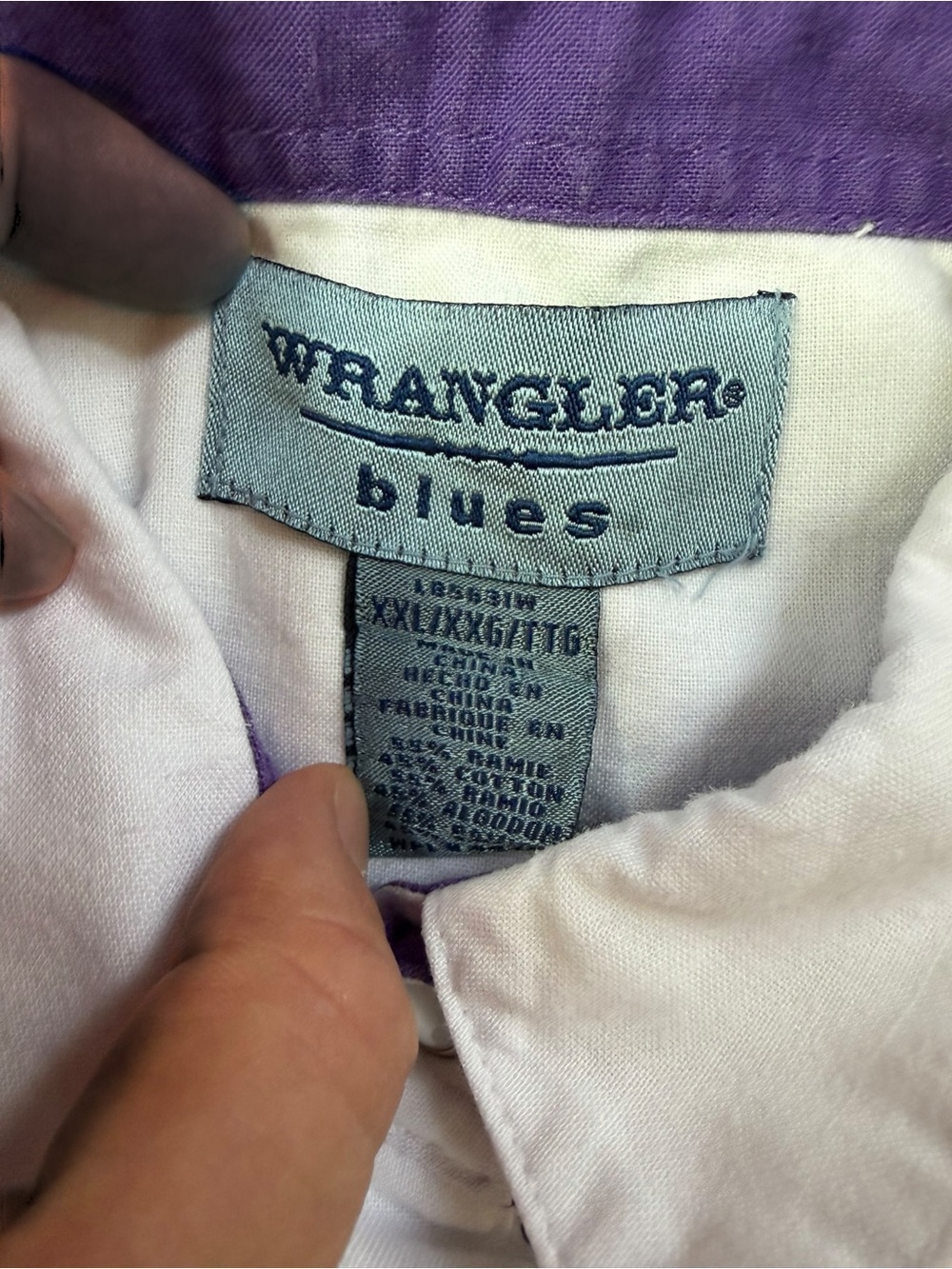 Vintage Women’s 00s Wrangler Blues White Multicolor XXL Button-Up Shirt - Picture 13 of 13